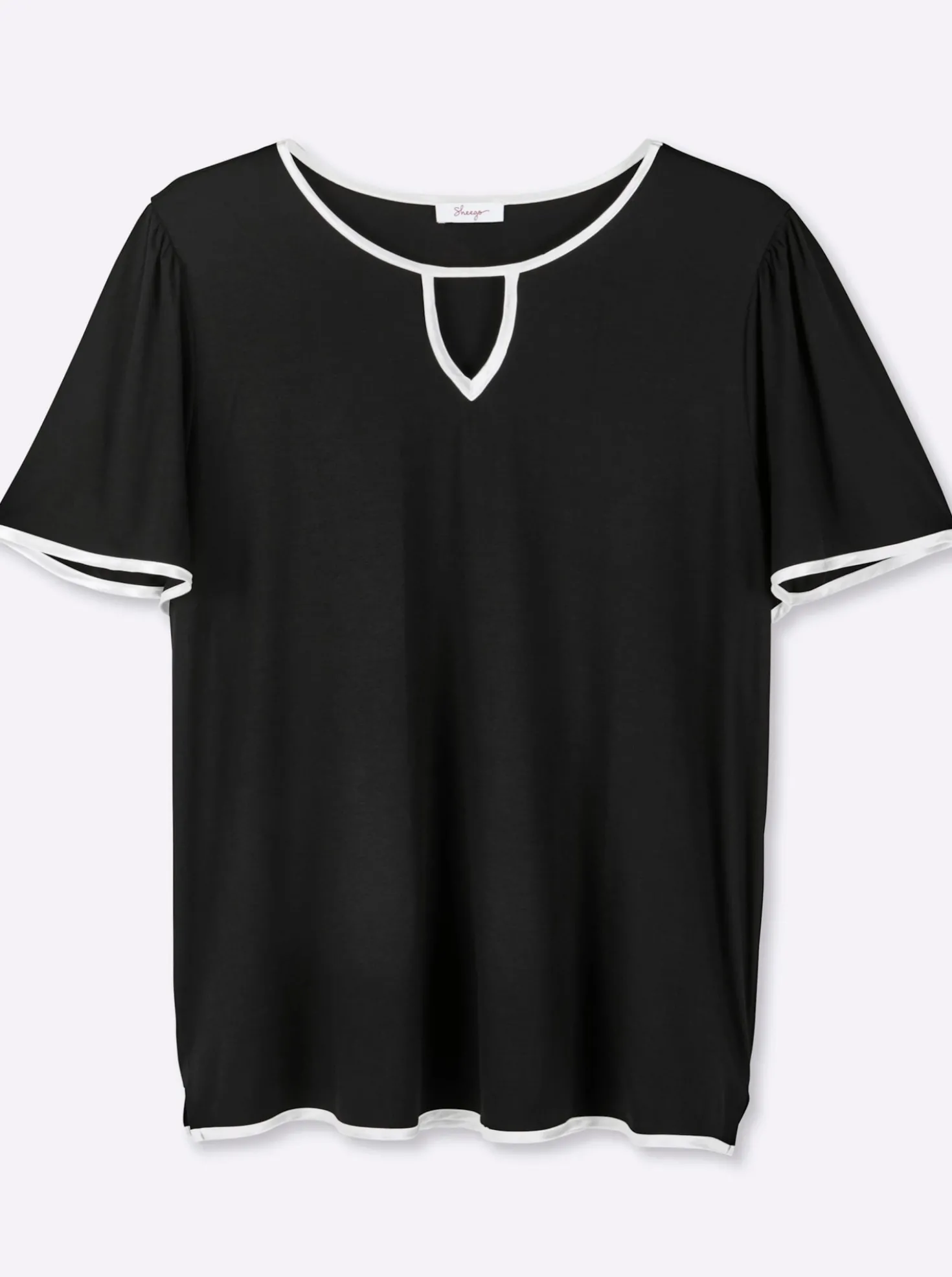 Shirt in leicht ausgestellter Form