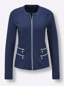 Shirtjacke in French-Terry-Qualität