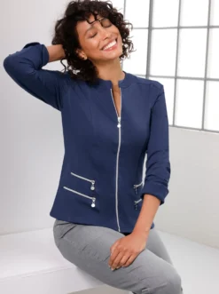 Shirtjacke in French-Terry-Qualität
