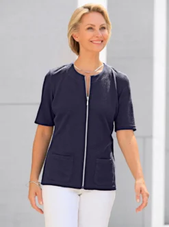 Shirtjacke in Jacquard-Qualität