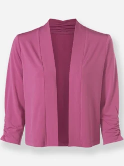 Shirtjacke in kurzer Bolero-Form