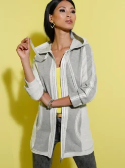 Shirtjacke in Longform
