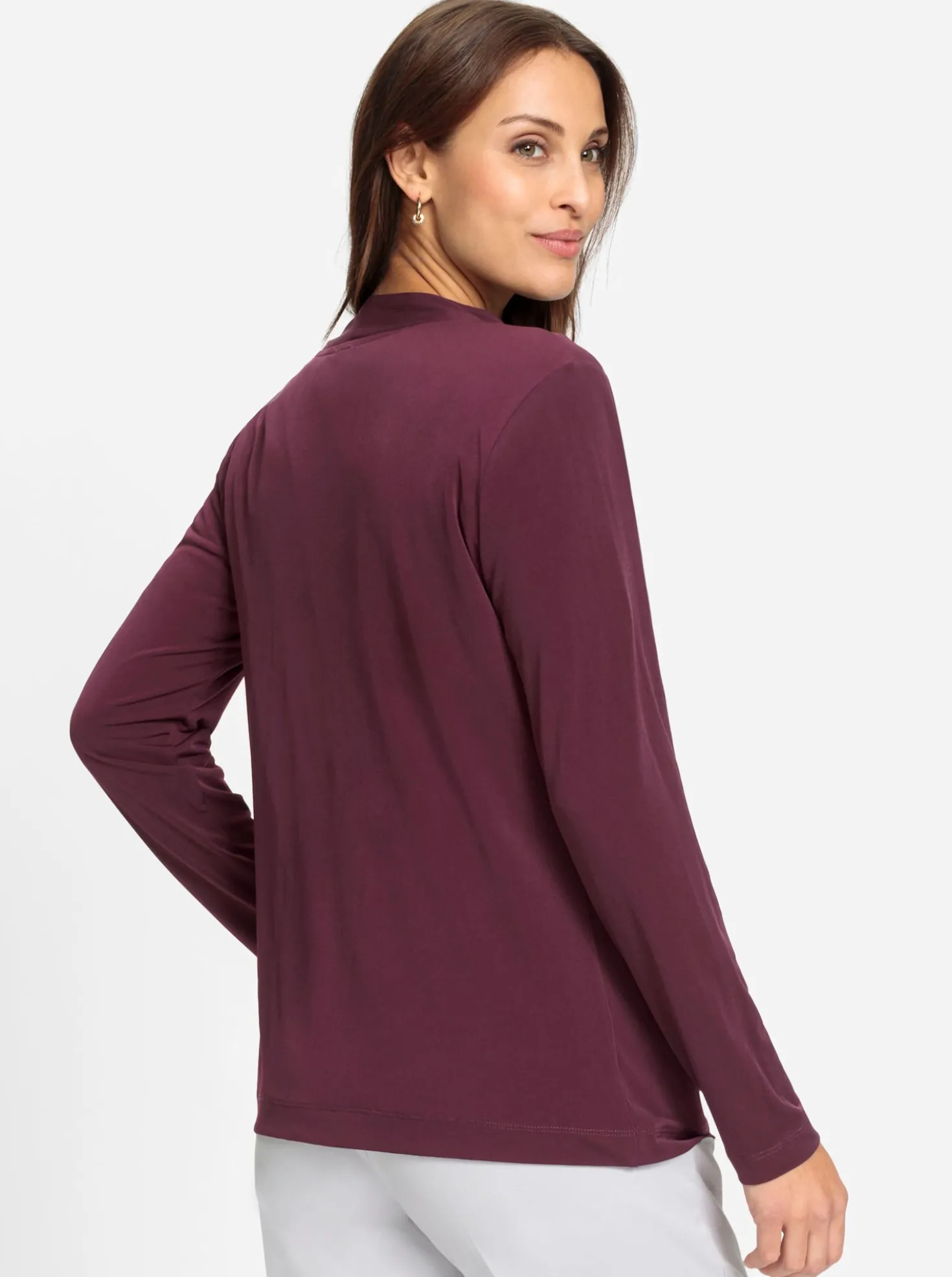 Shirtjacke in offener Form