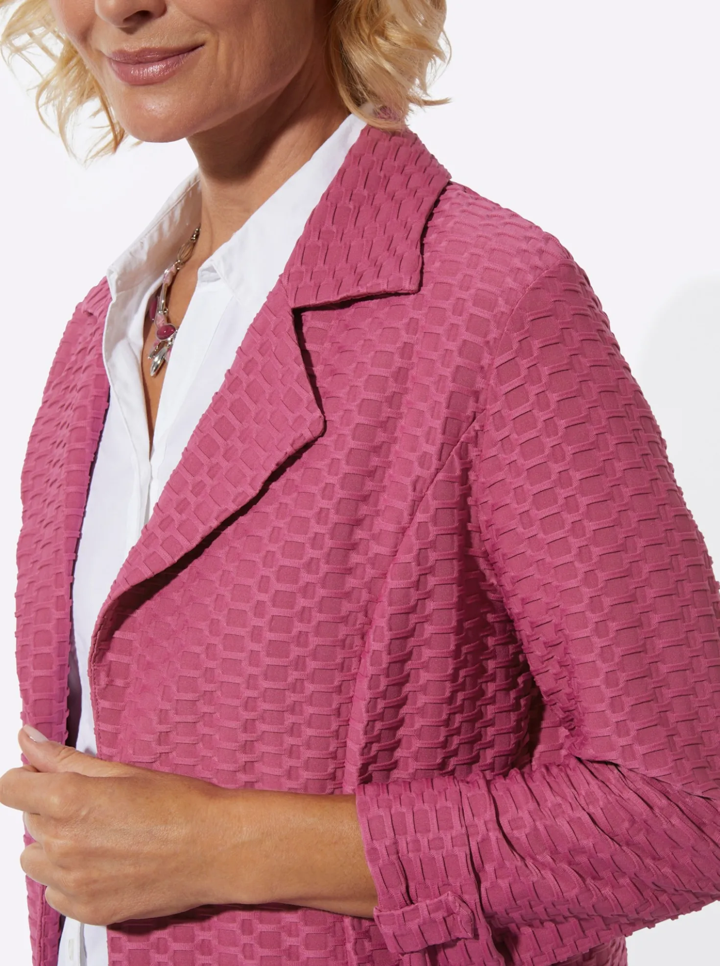 Shirtjacke in pflegeleichter Struktur-Qualität