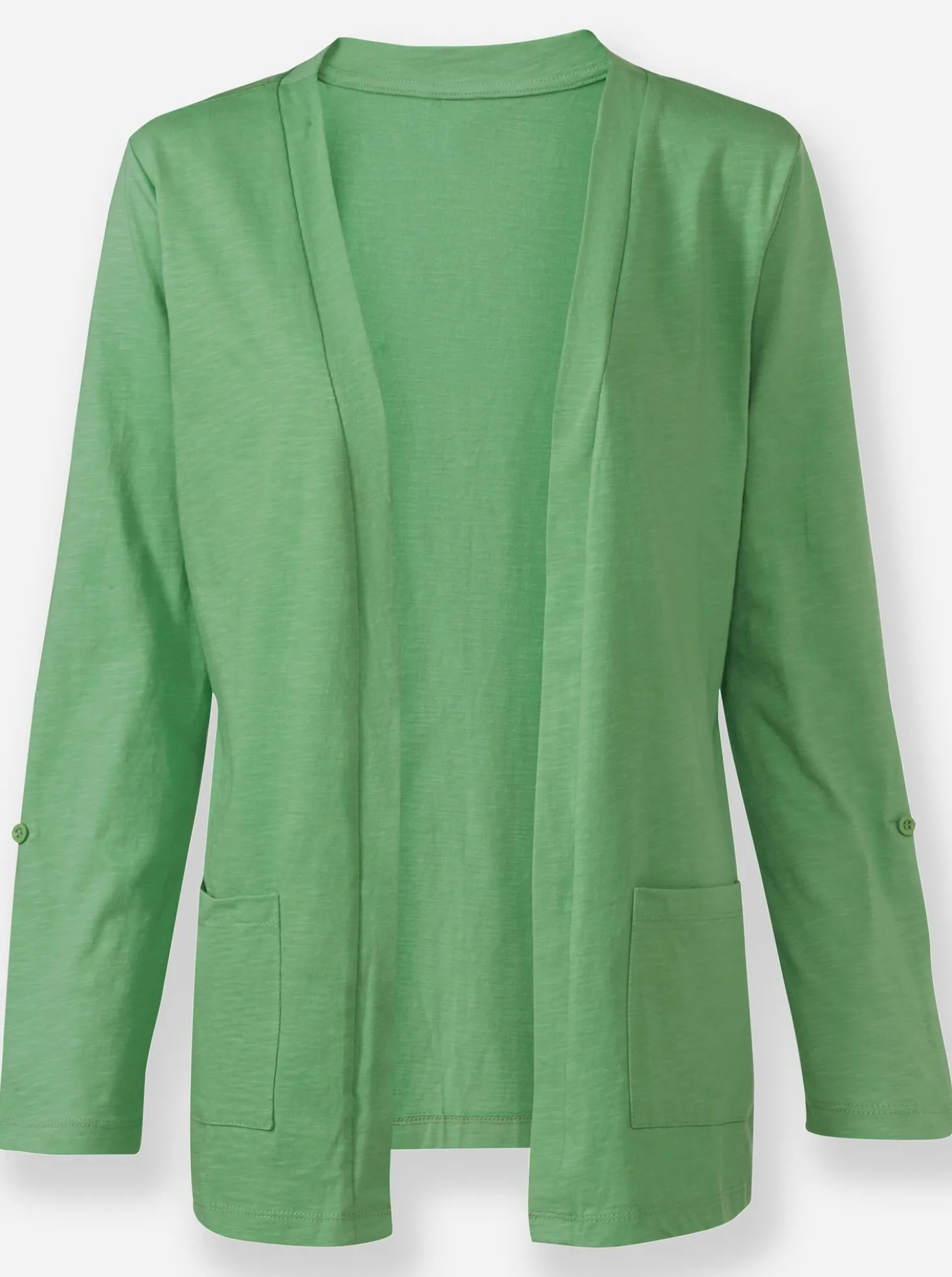 Shirtjacke mit Flammgarn-Struktur