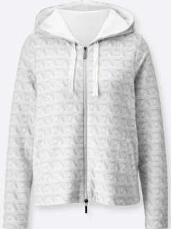 Shirtjacke mit Kapuze