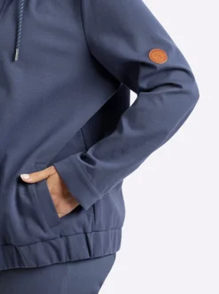 Shirtjacke mit Kapuze