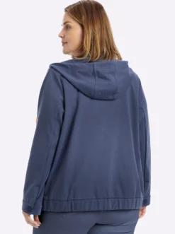 Shirtjacke mit Kapuze