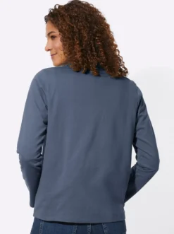 Shirtjacke mit Känguru-Taschen
