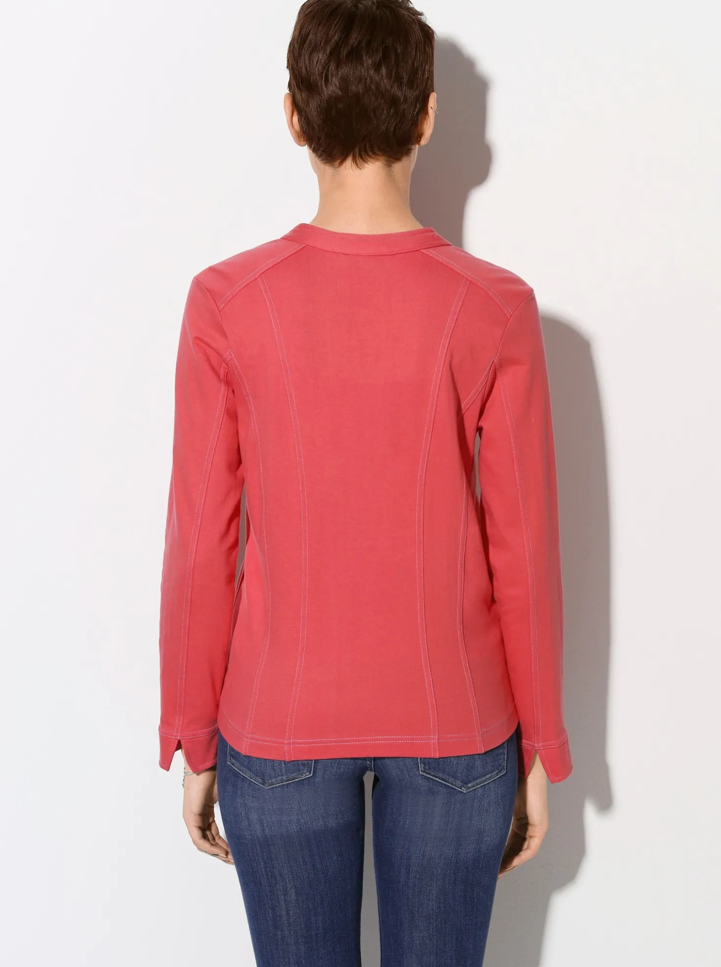 Shirtjacke mit Reißverschluss