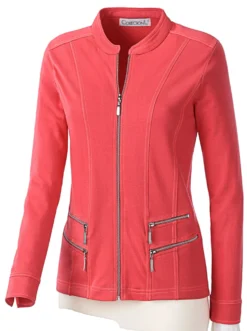 Shirtjacke mit Reißverschluss