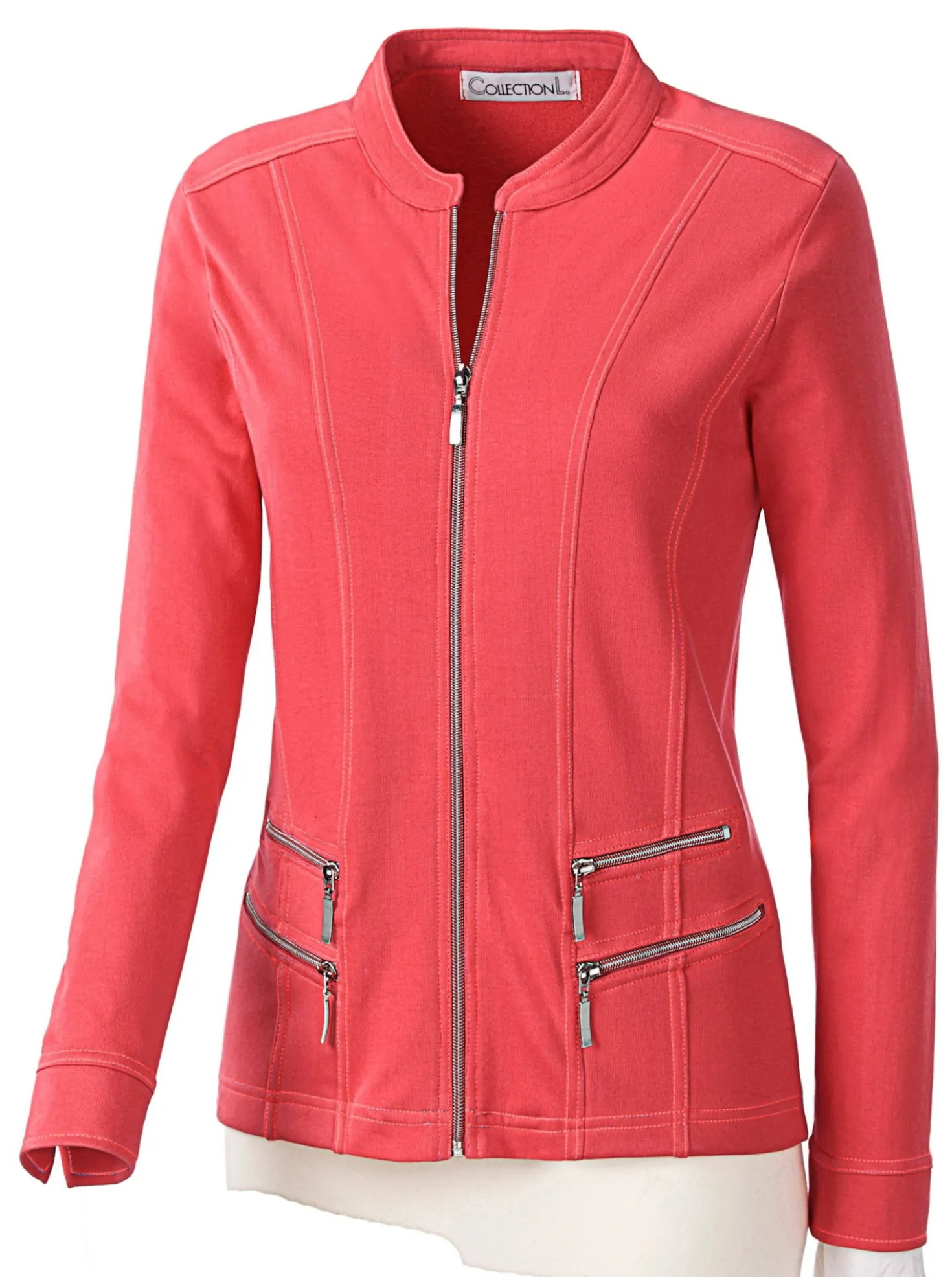Shirtjacke mit Reißverschluss