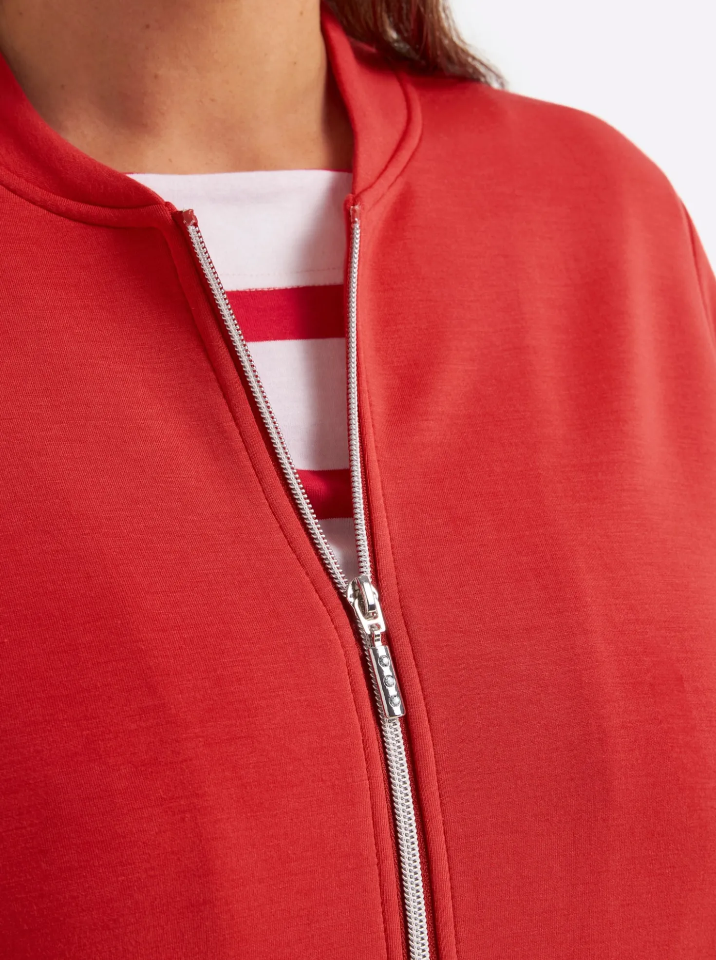 Shirtjacke mit Reißverschluss