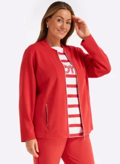 Shirtjacke mit Reißverschluss