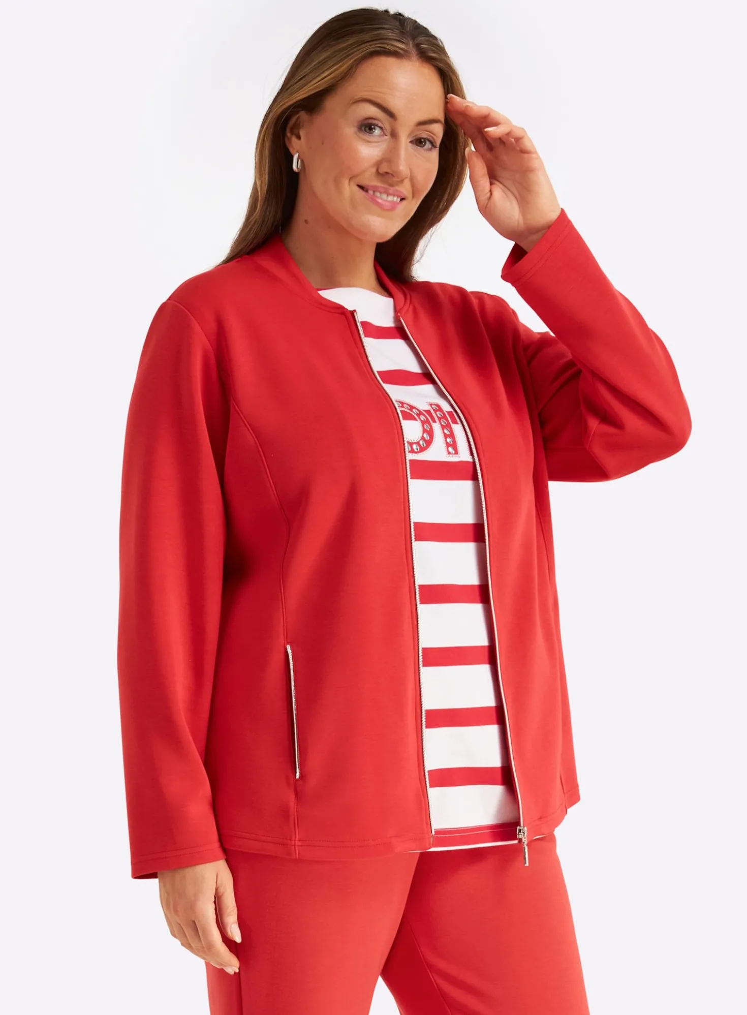 Shirtjacke mit Reißverschluss