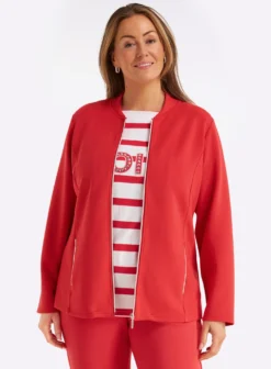 Shirtjacke mit Reißverschluss