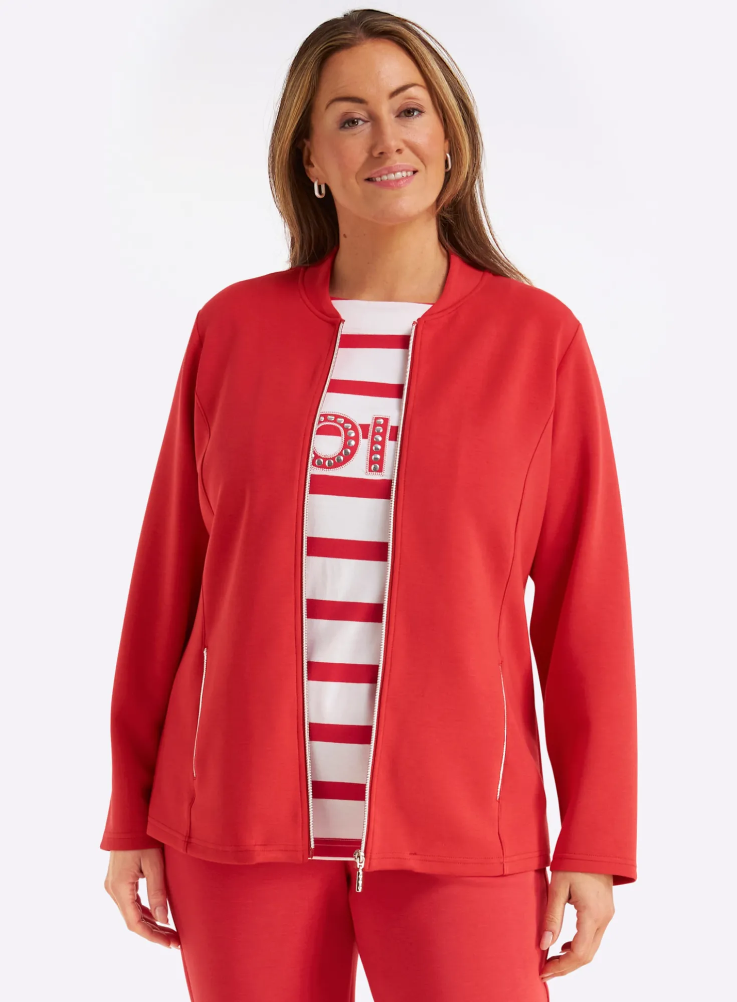 Shirtjacke mit Reißverschluss