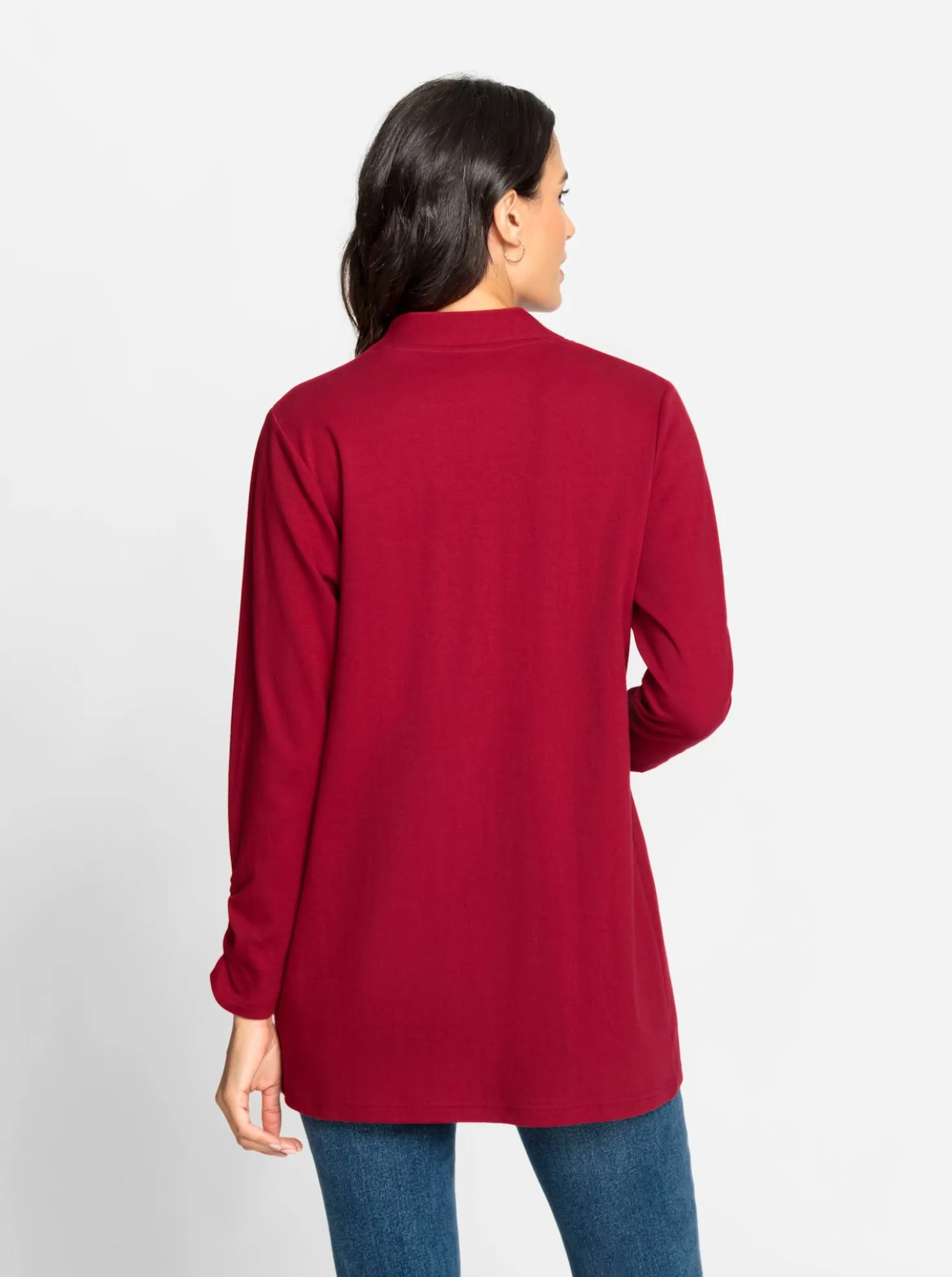 Shirtjacke mit Ärmel-Raffungen