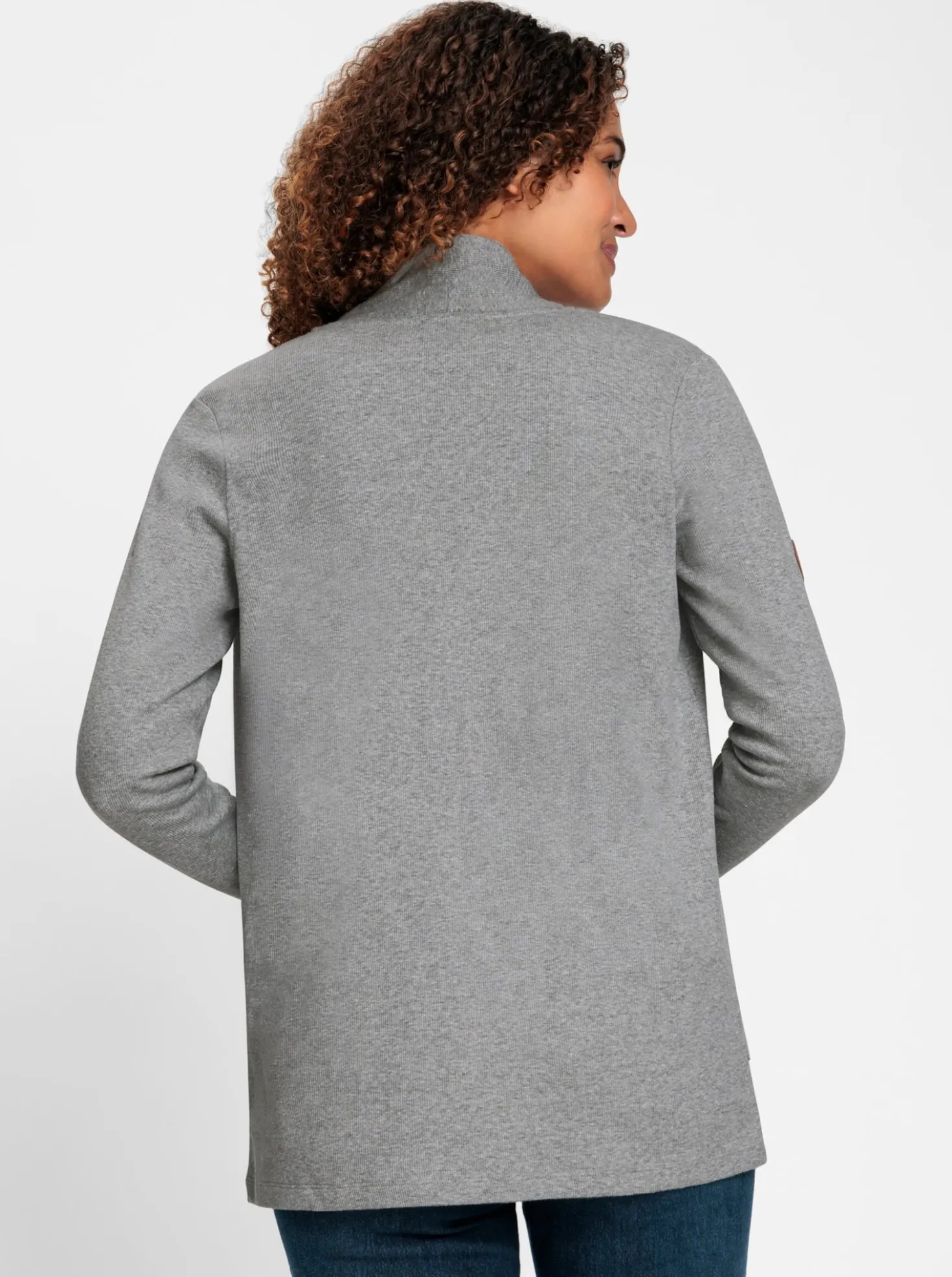 Shirtjacke mit Schalkragen