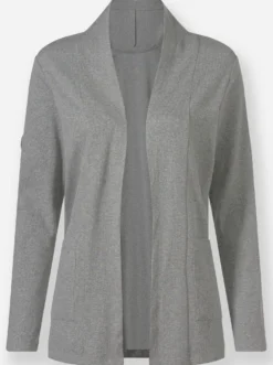 Shirtjacke mit Schalkragen