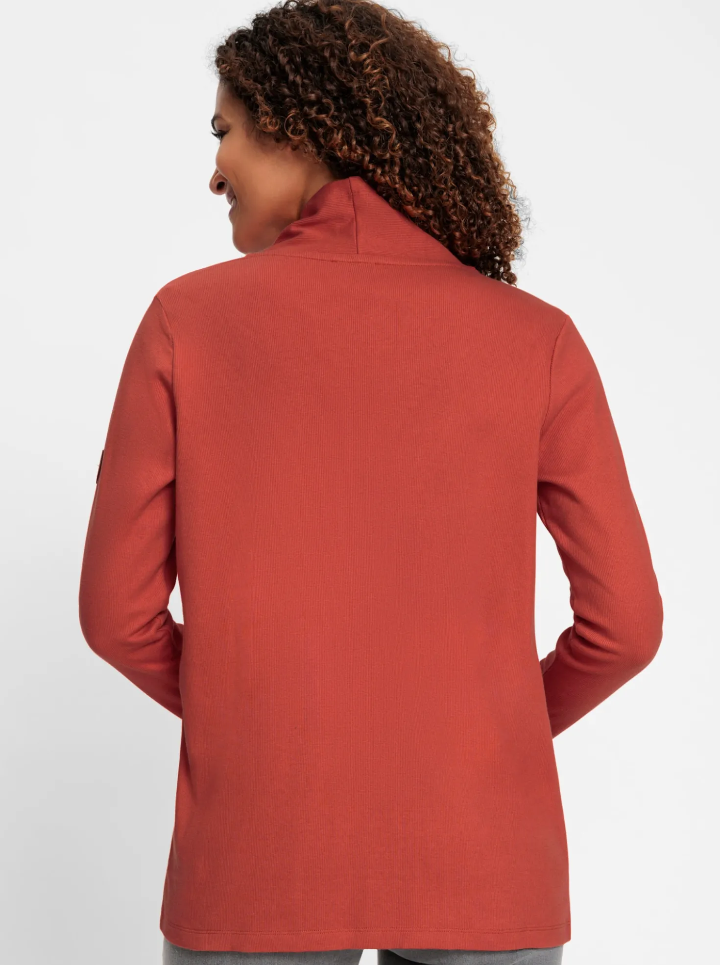 Shirtjacke mit Schalkragen