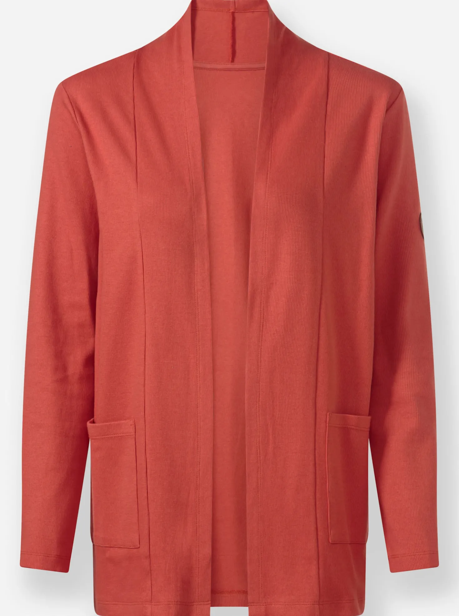Shirtjacke mit Schalkragen