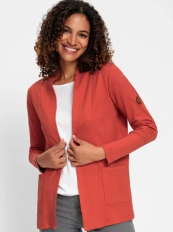 Shirtjacke mit Schalkragen