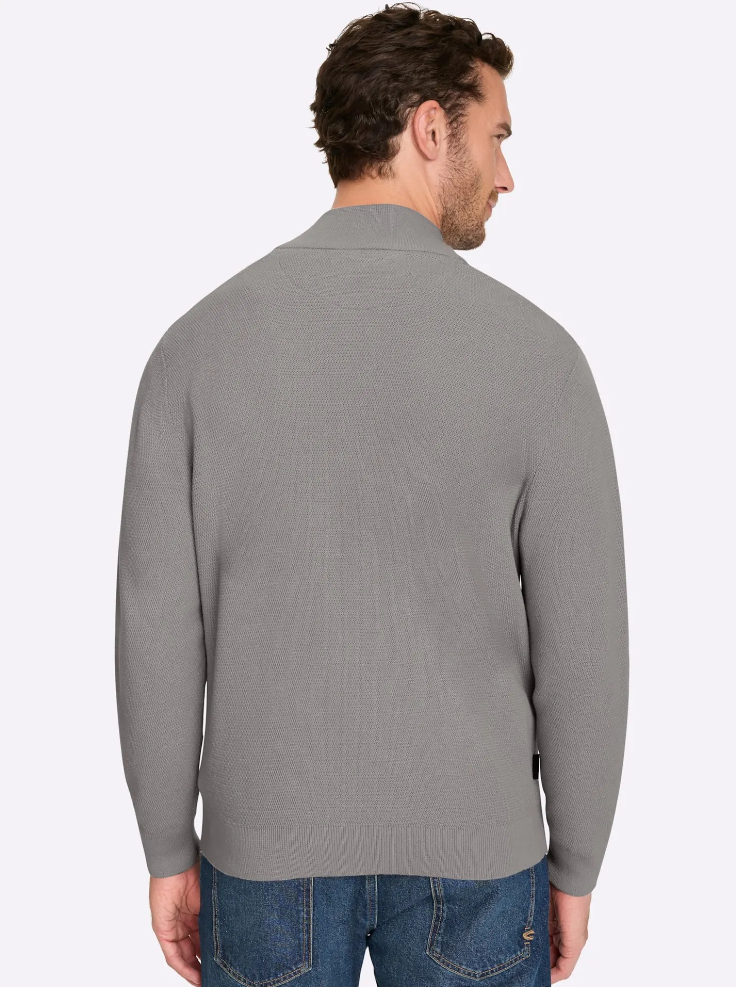 Shirtjacke mit Strukturmuster, Baumwolle
