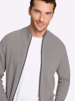 Shirtjacke mit Strukturmuster, Baumwolle