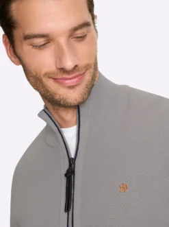 Shirtjacke mit Strukturmuster, Baumwolle