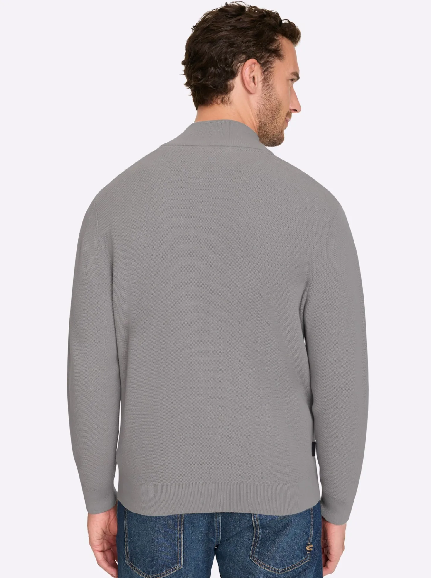 Shirtjacke mit Strukturmuster, Baumwolle