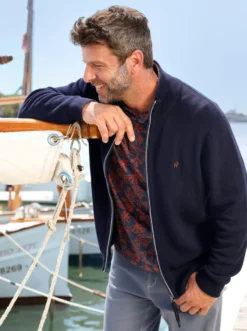 Shirtjacke mit Strukturmuster, Baumwolle