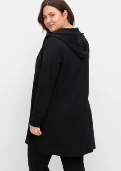 Shirtjacke mit 2-Wege-Reißverschluss, Longform