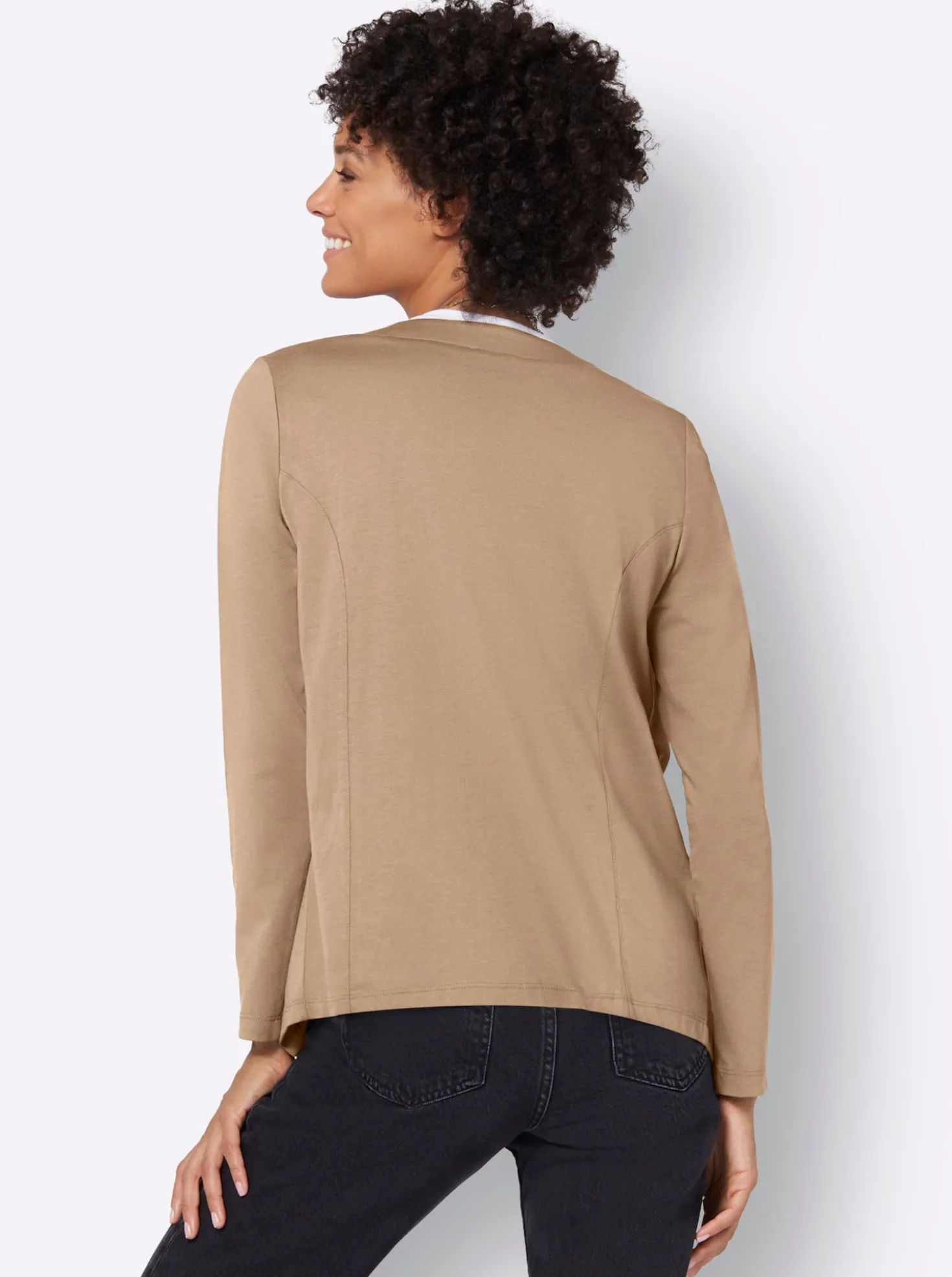 Shirtjacke vorne etwas länger