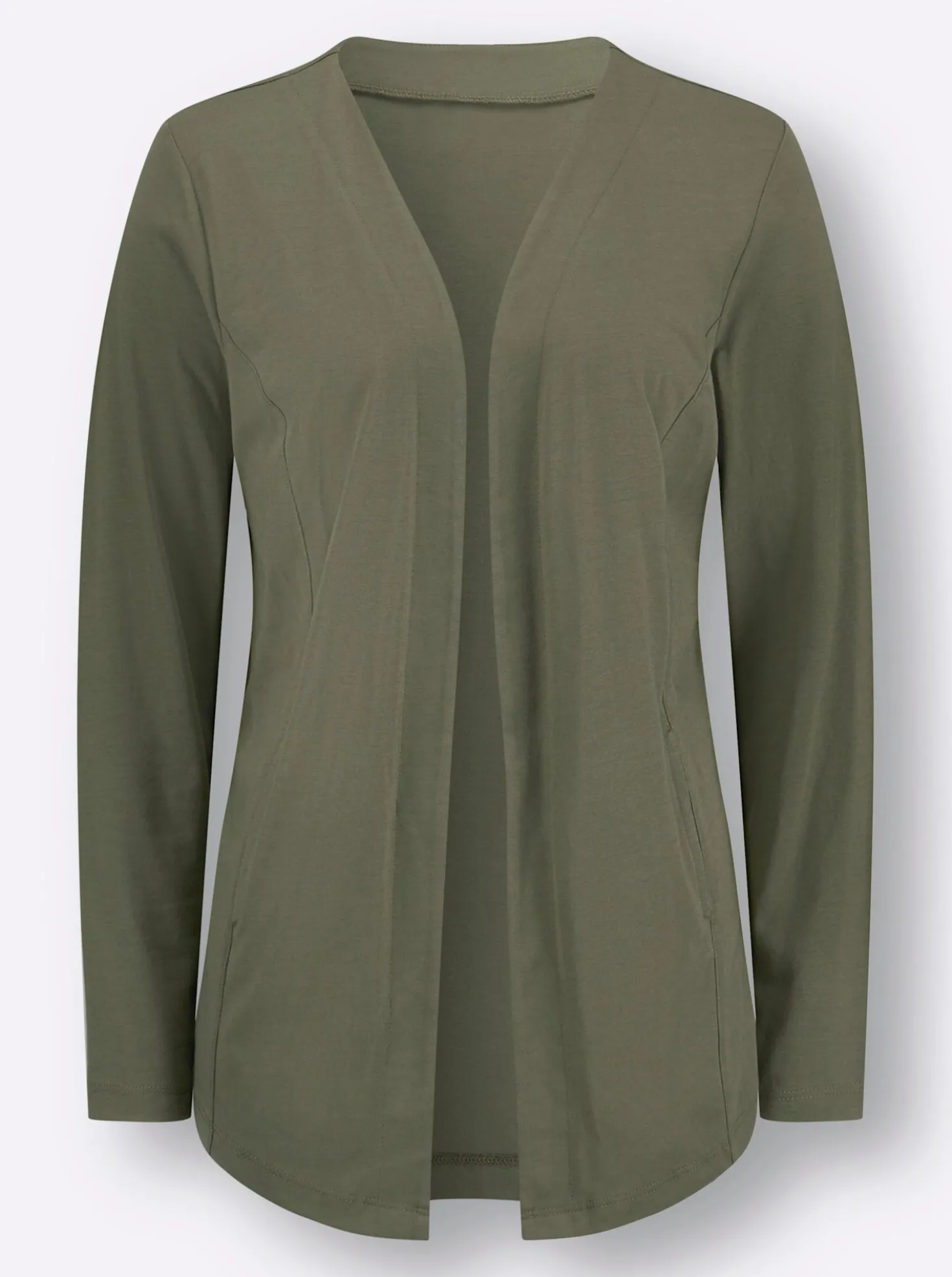 Shirtjacke vorne etwas länger