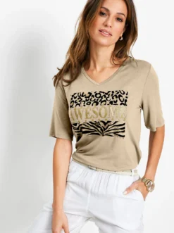 Shirt mit Animal-Motiv