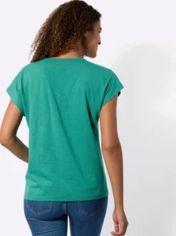 Shirt mit überschnittenen Schultern