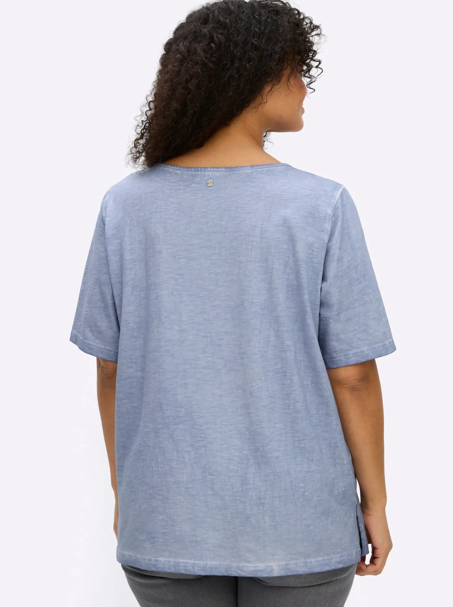 Shirt mit Blumenstickerei