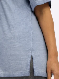 Shirt mit Blumenstickerei