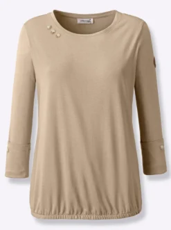 Shirt mit Deko-Knöpfen