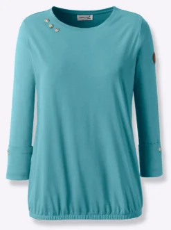 Shirt mit Deko-Knöpfen