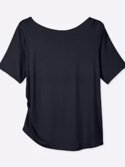 Shirt mit Drapierungen in der Taille