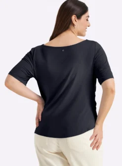 Shirt mit Drapierungen in der Taille