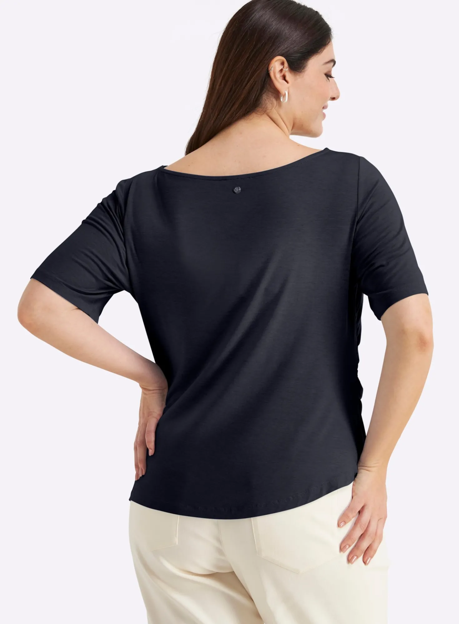 Shirt mit Drapierungen in der Taille