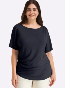 Shirt mit Drapierungen in der Taille