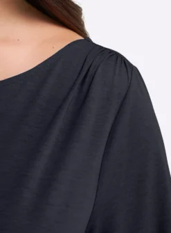 Shirt mit Drapierungen in der Taille