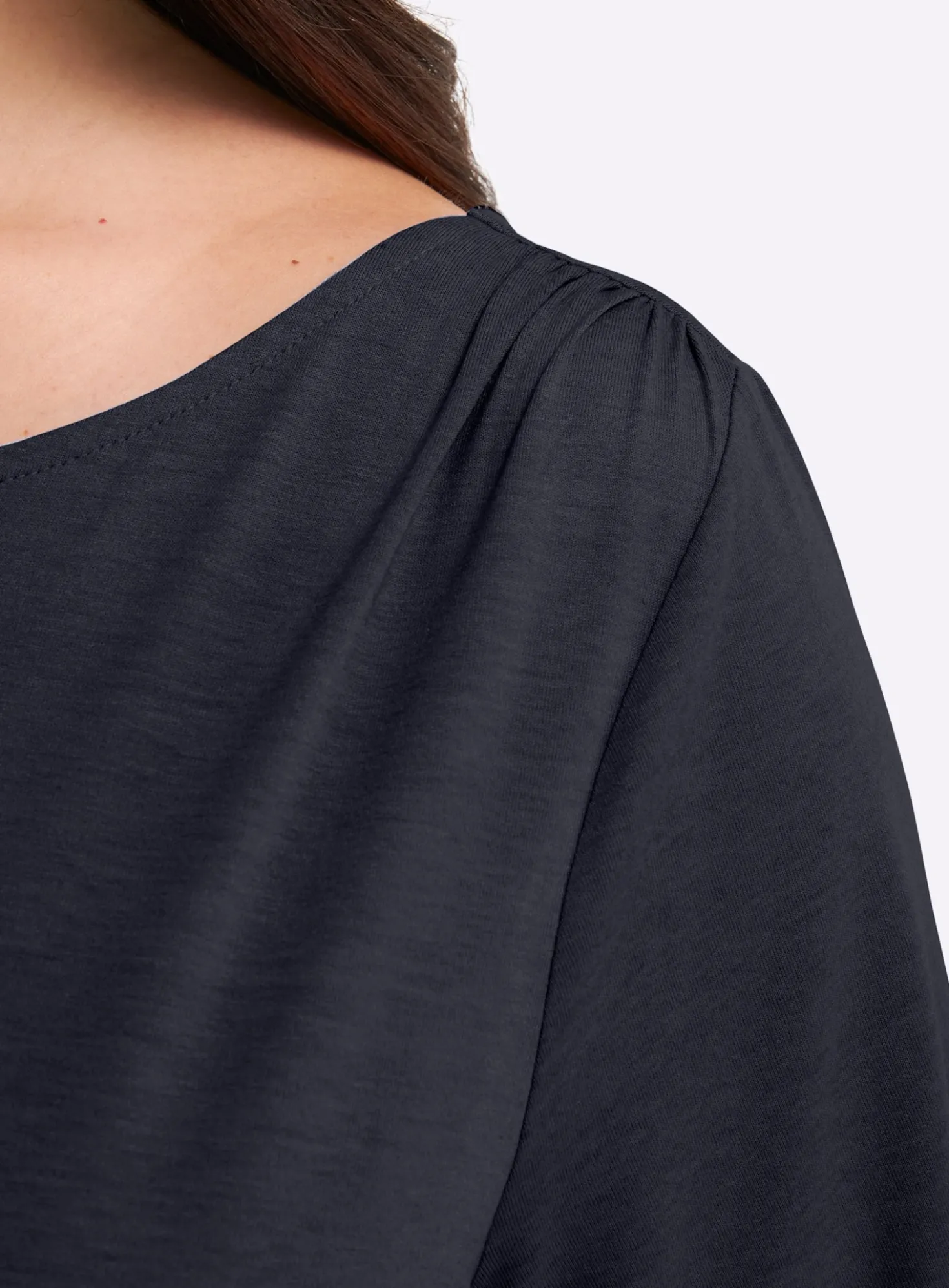 Shirt mit Drapierungen in der Taille