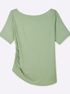 Shirt mit Drapierungen in der Taille