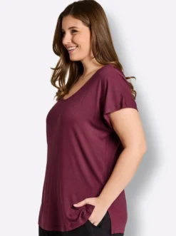 Shirt mit gehäkelter Spitze hinten