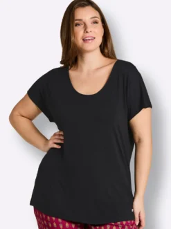 Shirt mit gehäkelter Spitze hinten